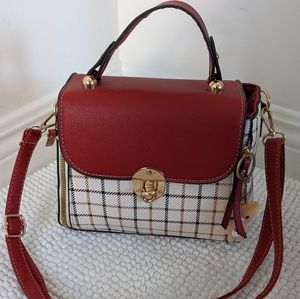 Gwen Stefani inspired plaid mini handbag
